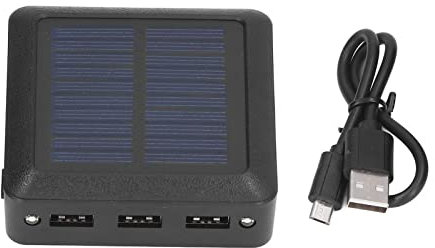 Small cell phone charger, 10000mAh mini solar power bank for exploration camping