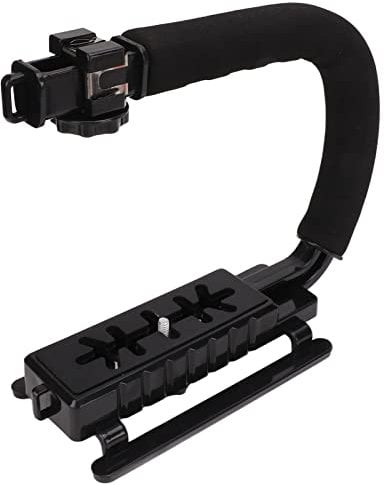 Handheld Stabilizing, Handle Grip with Accessory Mount for Camera Camcorder DSLR DV Video, for Nikon Sony Panasonic Pentax Olympus