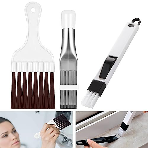 Spazzola per Pulizia del Condizionatore d'Aria,Spazzola per Condizionatore d'Aria,Pulitore per Pinne,Fin Cleaner per Condizionatore d'aria,Dell'Aletta Spazzola Metallo,