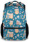 COOPASIA Eulen-Schulrucksack für Mädchen und Jungen, 40,6 cm, Eulen-Thema, Büchertasche mit verstellbaren Trägern, langlebig, leicht, Eule 1, Einheitsgröße