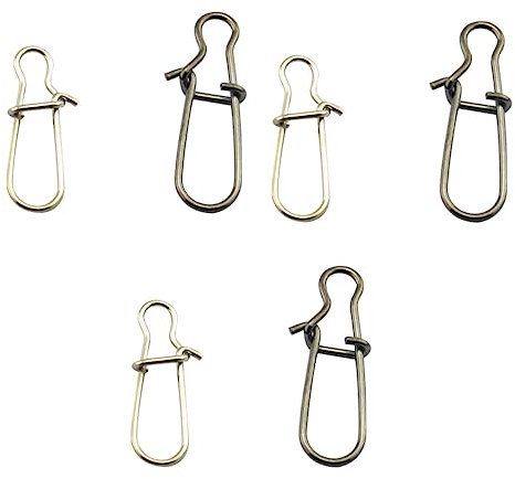 INOOMP 300 STK Angeln Rollende Angelwirbel Angel-sicherheitsstecker Angelwirbel Mit Lager Angel-Kits Angellageranschluss Angelausrüstung Angelhaken Köder 100st Schnalle