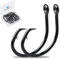 CWSDXM Circle Hooks Salzwasser 20 Stück In-Line Wide Gap Angelhaken für Welse 4 x starke Hartstahl Mustad Haken für Thunfisch, Karpfen, Wels, Barsch, Größe 1,1/0,2/0,3/0,4/0,5/0,6/0,8/0,10/0 (2/0)
