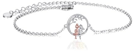 VONALA 925 Sterling Silber Schwester Herz Armband, unendlichkeitszeichen Schmuck Freundschaft Geschenke für Damen Mädchen (2 Schwestern Armband)