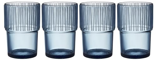 BITZ Kusintha Caféglas 12,5 cm 38 cl 4 Stck. Blau