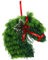 Weihnachtsdeko Wand Pferdekopf Skulptur Kranz Wandskulptur, Weihnacht Winterkranz Bauernhaus Pferdekopf Pferde Wandbild Weihnachtskranz Weihnachtsdekoration Garten Deko Türschild (Green, One Size)
