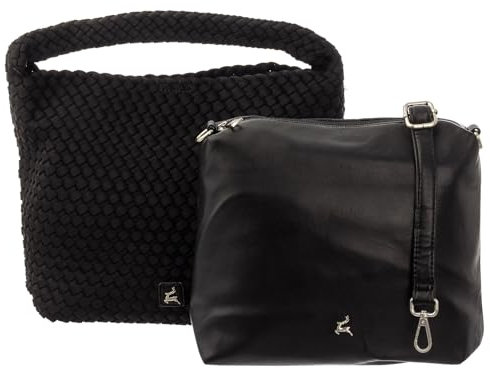Ledermeid Prato LM Joyce S973-W Neopren Umhängeteasche Bag in Bag black