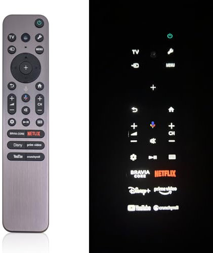 RMF-TX910U Voice Remote Replacement for Most Sony 2023 2024 Bravia TVs, Includes Voice, Backlight, Beep Locator Function and Metal Case, Compatible with XR-55A95L, XR-65A95L, 77A95L