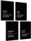 mojoliving Motivation Poster Motivationsbilder Bilder Büro Bilder Poster Aesthetic Fitness Growth Mindset Gym Deko Büro Dekoration Badezimmer Küche Bilder schwarz weiß