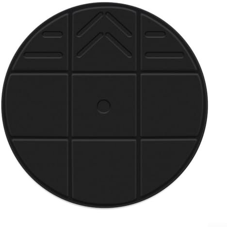 Foldable VR Round Large Mat,Non-slip PU Mat For Virtual Reality,Dive Into Immersive Surrounding Games With Our Foldable PU Anti Slip VR Floor Mat(Black)