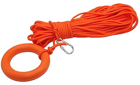 TOKIDNY Professionelles 30m Schwimmendes Rettungsseil Mit 8mm Durchmesser Lebensrettende Paracord Lifeline Für Outdoor Aktivitäten Inklusive Schnorchel Armband Und Stabiler Aufbewahrung