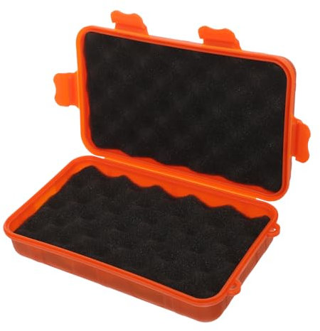 DRESSOOS Scatola Stoccaggio Per Da Campeggio Contenitore e Antiurto Per Sopravvivenza All Aperto Organizzatore Portatile Per Utensili e Piccoli Oggetti Capacità Colore Arancione