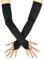 Annlpoy lange handschuhe damen schwarze handschuhe kostüm vintage sexy lange opernhandschuhe,für festliche Anlässe, Partys und Kostüme, 48 cm, Polyester - Vintage-Design