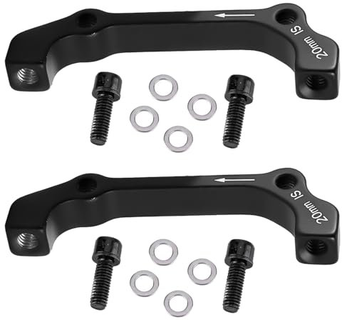 Adattatore per Freno a Disco Bici, F180/R160 Adattatore per Montaggio Pinza Freno a Disco Adattatore per Freno a Disco in Lega di Alluminio Supporto per Telaio Forcella Anteriore Posteriore (2 PCS)