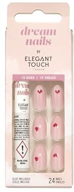 Elegant Touch Dream Nails - Red Hearts