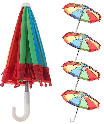 Supvox 5Stücke Mini Regenschirme Für Puppenhäuser Teiliges Dekorative Regenschirme Spitzen Für Geburtstagsfeiern Hochzeiten Und Kreative Deko