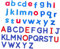 Toddmomy 2 Englischer Briefkühlschrankaufkleber klein Alphabet für Briefe Magnetbuchstaben Magnete Kühlschrankmagnete großbuchstaben Aufkleber Eva Plus Magnet rot
