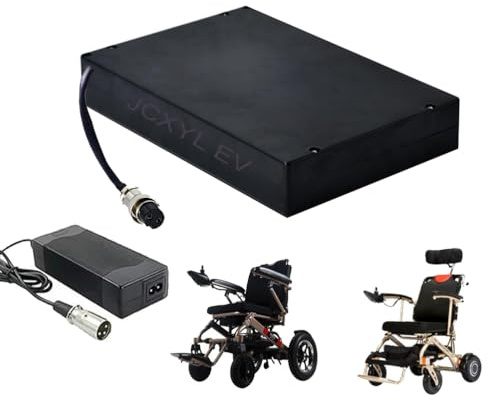 JCXYL EV Batteria per Sedia a rotelle elettrica da 24 V, 10 Ah, 12 Ah, 15 Ah, Batteria agli ioni di Litio Ricaricabile da 24 Volt per Motore da 50 W a 500 W,Gx20,24V 10Ah