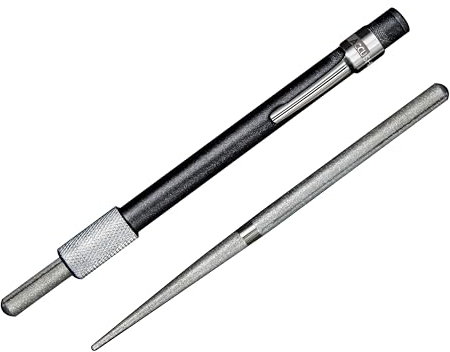 AccuSharp Lightweight Diamond Sharpening Stone Pocket Stone Rod Sharpener Knife Sharpener - Black