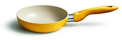 Kelomat, 3509-354, Minipfanne CERAMIC COLOR, Bratpfanne, Durchmesser 16 cm, gelb
