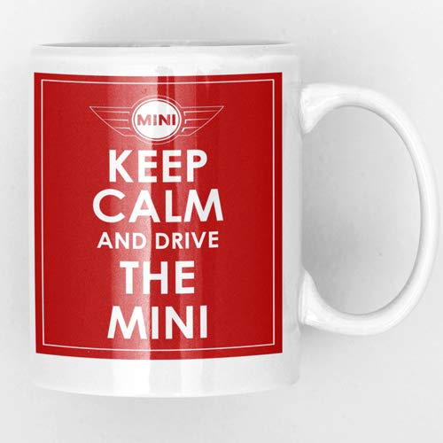 Keep Calm and Drive THE MINI - RED Ceramic Mug New Unique Easy Gift for All Occasions