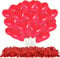 25 Luftballons * ROTE HERZEN * als Deko zur Hochzeit oder Jahrestag | für Luft und Ballongas, Ø 30cm | PREMIUM-QUALITÄT | Valentinstag Liebe Überraschung Trauung Vermählung Party Geburtstag