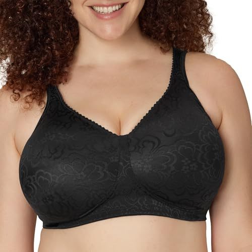 PLAYTEX Women's 18 Hour Ultimate Lift & Support Wireless Bra US4745 Black