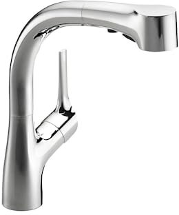 JACOB DELAFON Mitigeur cuisine Elate Bec haut chrome douchette extractible