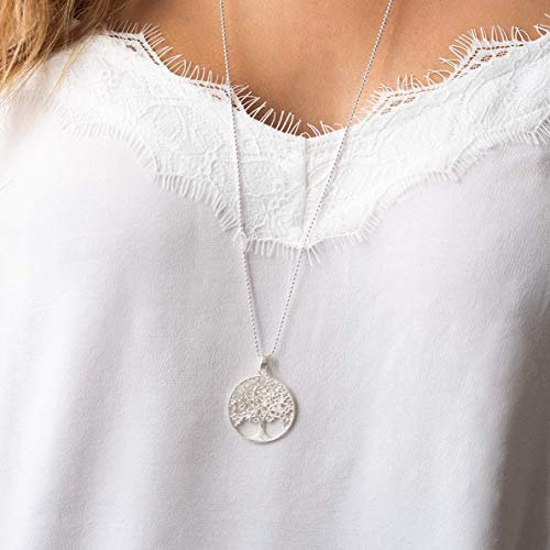 iz-el Kette 925 Silber Lebensbaum Anhänger