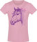 Pferde T-Shirt Mädchen - One Love - Pferd Tshirt - Reiterin Geschenk Reitbekleidung Kinder (Light Pink 152)