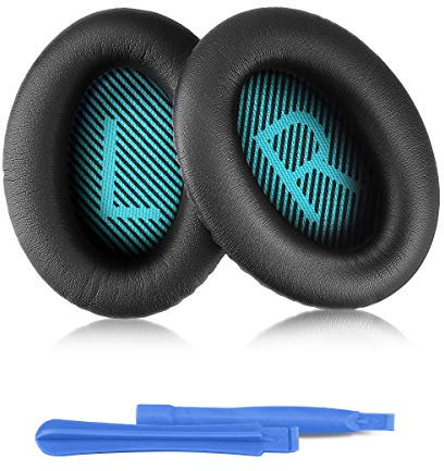 ELZO Cuffie di Ricambio per Cuffie Bose, Cuscinetti Auricolari di Ricambio per Bose QuietComfort QC SE/ QC15/QC25/QC35/QC35II/QC45/AE2/AE2i/AE2w/SoundTrure/SoundLink, 2 Stick di Installazione