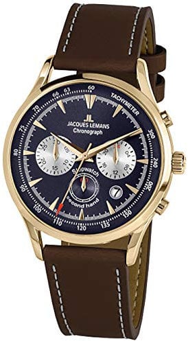 Jacques Lemans Herrenuhr Chronograph Retro Classic 1-2068K