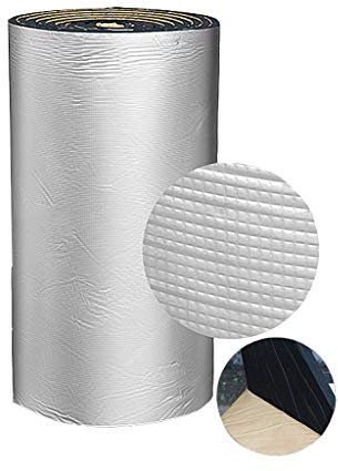 BBGS Selbstklebende Checkered Geprägte Aluminium Isolierung Baumwolle, Heizen und Kühlen Liner, mit geschlossenen Zellen dämpfendes Material, PE-Schaum-Dämmplatte (Size : 20mm)
