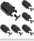 QWORK® Lot de 6 loquets à libération tactile, loquets à poussoir avec fonction de verrouillage automatique de placard, poussoir pour ouvrir le cadenas