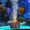 Yiran Aquarium-Vulkan-Dekoration, Luftblasen-Dekorationen für Aquarien, Kunstharz, Lava, Vulkan, buntes Aquarium, Berghöhle, Ornament für Aquarien, Unterwasser-Dekoration