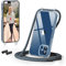 GOODVISH Handykette kompatibel mit iPhone 12 und iPhone 12 Pro 6,1 Display, Necklace Hülle mit Band Handyhülle für zum Umhängen,Transparent Case mit Schnur Schutzhülle mit Kordel, Blau