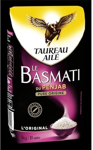 TAUREAU AILE - Taureau Ailé Riz Basmati Penjab 1Kg - Lot De 3