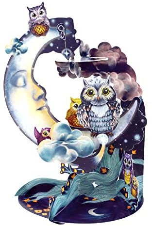 Santoro Pendel, 3D-Pop-Up-Grußkarte – Eulen – Für Sie, Ihn, Kinder, Geburtstag | Dankeskarte Für Lehrer