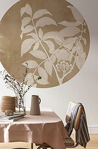 Komar DOT runde und selbstklebende Vlies Fototapete - Blooming Branch - Ø Durchmesser 125 cm - Tapete, Wandtattoo, Schlafzimmer, Wohnzimmer, Wanddeko - D1-096