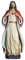 BC BUILDCLASSIC Heiliges Herz Jesu Figur, Jesus-Statuen, katholische Geschenke, 25,4 cm hoch, handbemalt