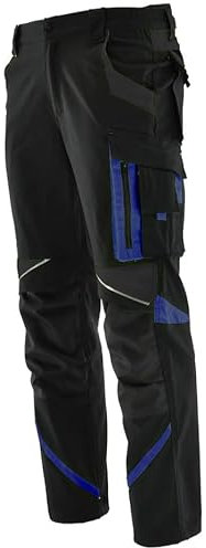 KEILOR Arbeitshose | Perfekt Hose mit Kniepolstertaschen für den Bodenbelagshandel von Arbeit Mechanikern | Arbeitshose für Herren | Fracht-Schwerlastarbeit | Langlebig Arbeitskleidung (Blau, 50)