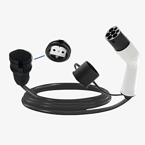 LXSWY elektroauto ladekabel Ladestation an Eurostecker 16A, Stecker for tragbares Autoladegerät 4m Kabel