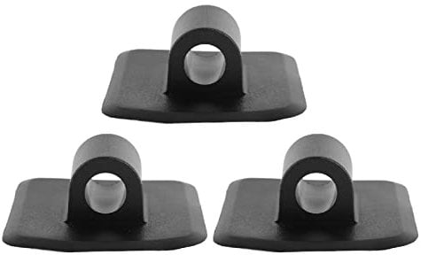 Tbest 3-teiliger Motorständerhalter, Bootsmotor-Halterung, Schnalle, Fester PVC-Motorständer, Seilhalter, Bootsmotor-Befestigungshalterung, Schnalle, Sitz, Außenborder-Haken für Yacht (Schwarz)