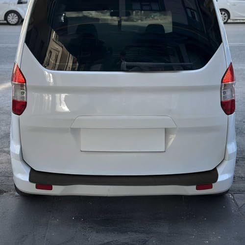 OMAC Ladekantenschutz für Ford Tourneo Courier 2014-2023 Acryl matt schwarz | Stoßstangenschutz, fahrzeugspezifische Passform