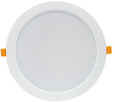NCC-Licht LED Einbauleuchte Downlight DURE 3 Weiß rund Ø22cm IP54 24W 2900lm Neutralweiß 4000K 110°