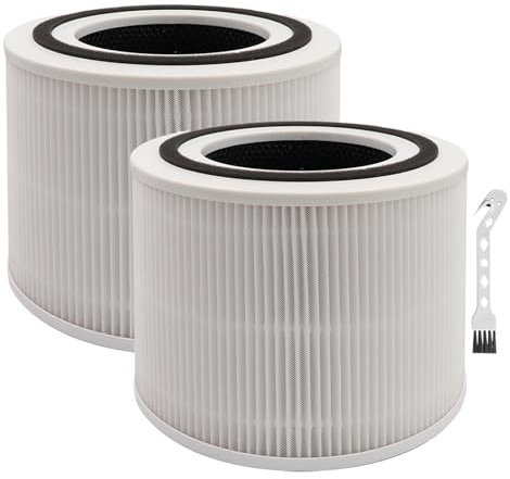 Core 300 Ersatzfilter Kompatibel mit LEVOIT Core 300 300S P350 Luftreiniger 3-in-1 Ersatz HEPA Filter Core 300-RF Core P350-RF (2 Stück)