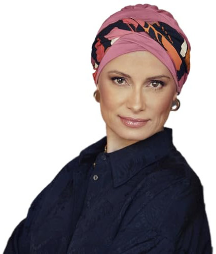 Christine Headwear Women's Shakti Turban, Rose w/Joyful Autumn, One Size (2er Pack)