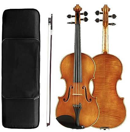 BABYCE Geige anfänger 4/4 Violine, Geige, Handgefertigt, Violine, Power-Sound, Inklusive Bogenbrückenetui