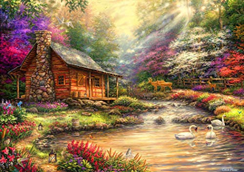Puzzle 1000 Teile - Chuck Pinson - Brookside Retreat