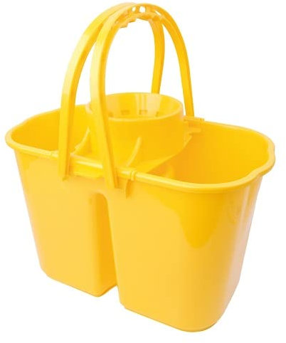 RS 14L YELLOW Double Mop Bucket & Wringer 8+6ltr 102950Y