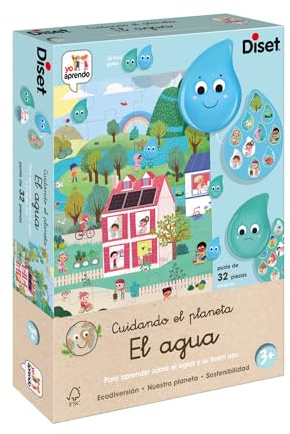 YO APRENDO Diset I Learn - Caring for The Planet: Saving Water - Lernspiel für Kinder ab 3 Jahren